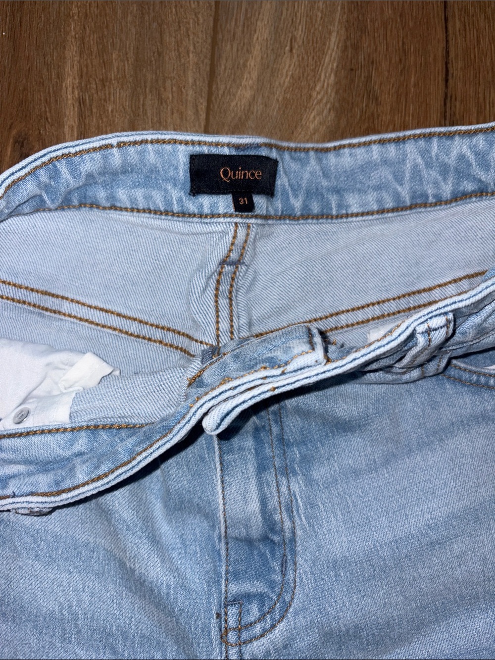 Quince cool blue Bella stretch barrel jeans - Picture 3 of 7